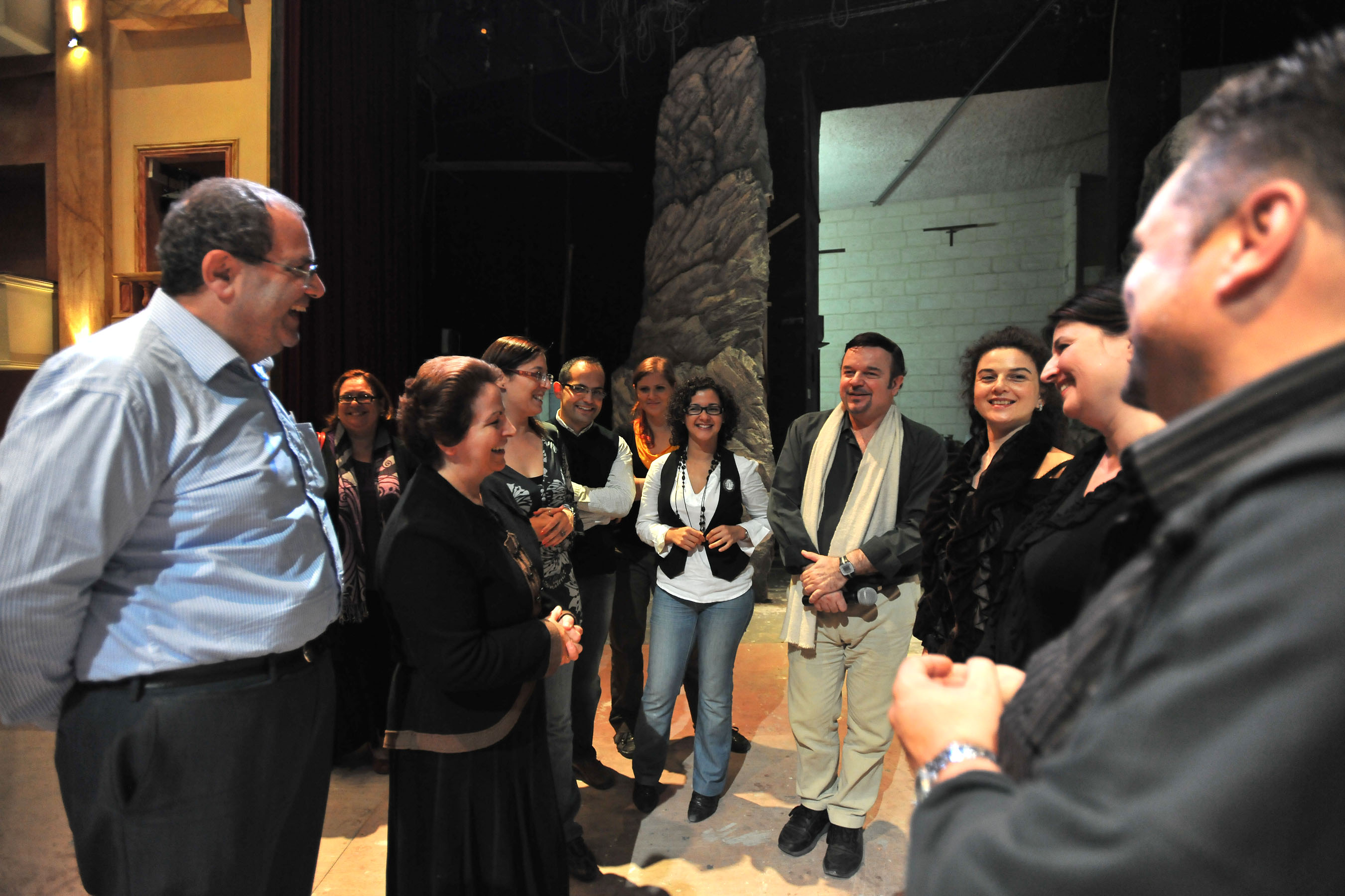 Final preparations for 'Norma' at the upgraded facilities at Teatru Astra